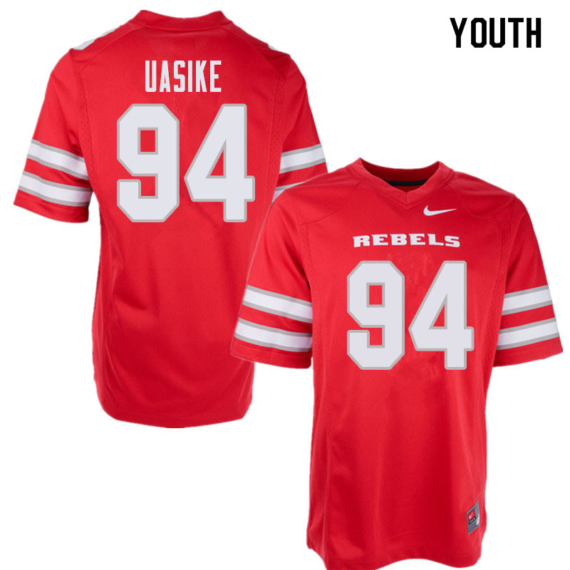 Youth UNLV Rebels #94 Kolo Uasike College Football Jerseys Sale-Red